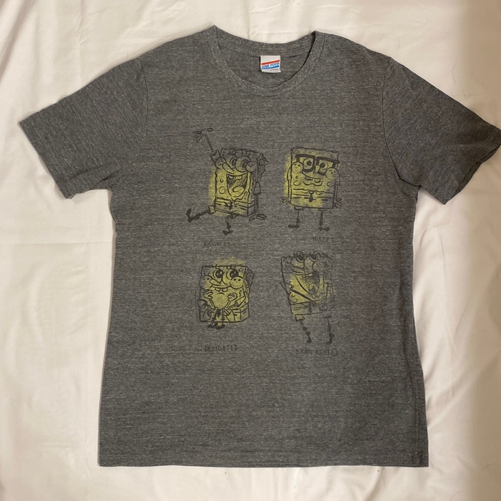 Unisex Junk Food Tees Spongebob Emotions